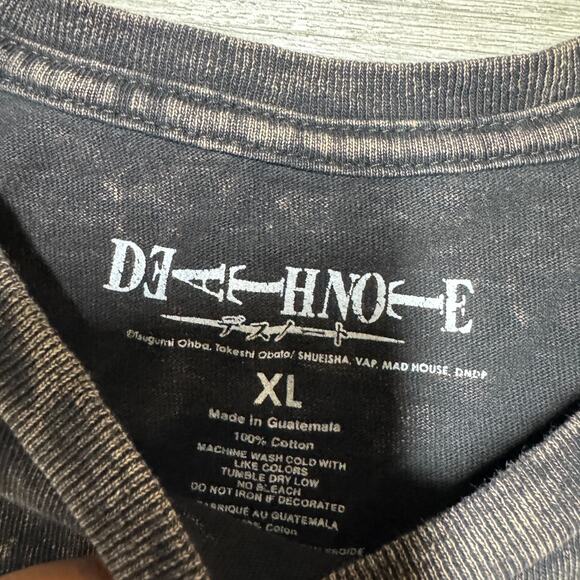 Death Note Misa Amane Graphic Anime Shirt Adult XL Gray Stone Wash Crewneck - Picture 3 of 5